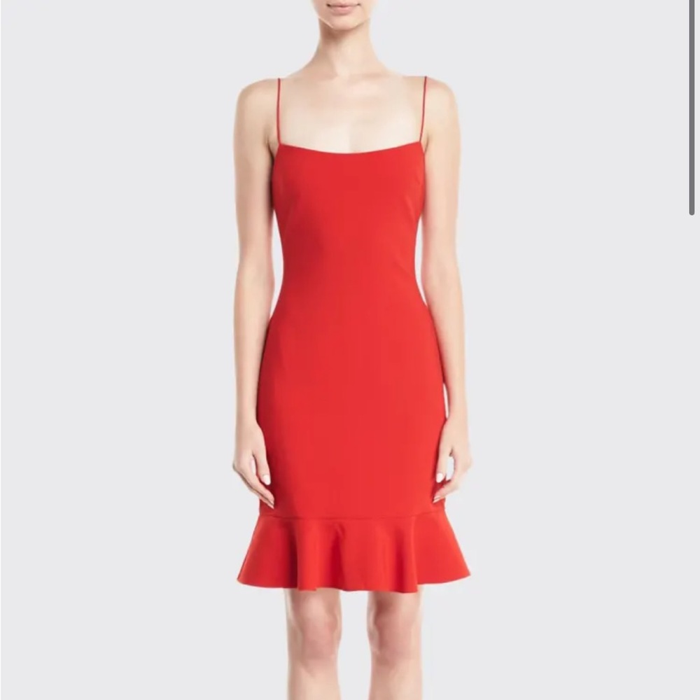 LIKELY
Banks Sleeveless Crepe Cocktail Sheath Dress. Worn once